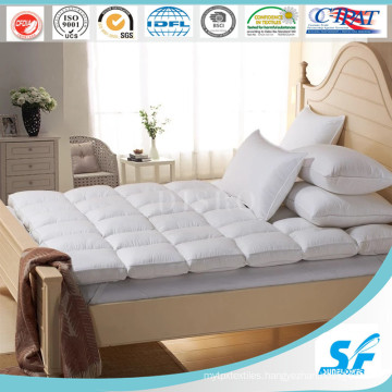 Soft 2-4cm White Goose Feather Mattress Topper